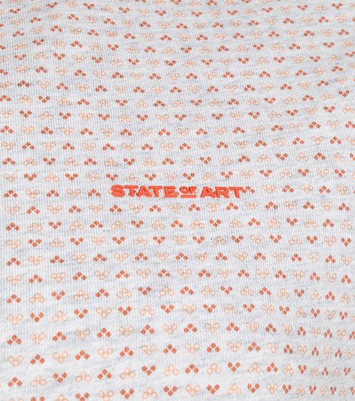 State Of Art Polo Shirt Print Grey Red Product / Detail