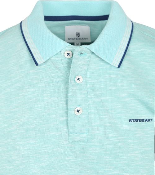 State of Art Polo Slubmelange Light blue Product / Detail