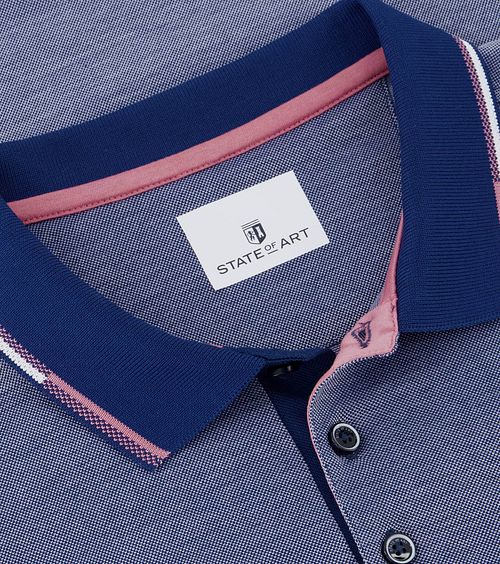State Of Art Pique Polo Kobaltblau Product / Detail
