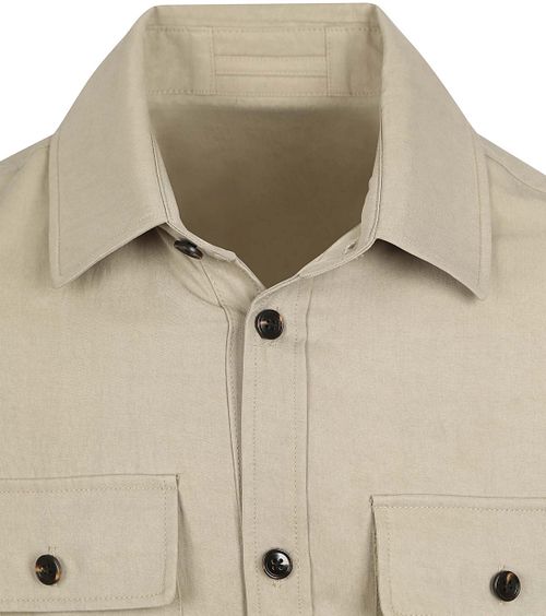 Suitable Overshirt Tencel Greige Product / Detail