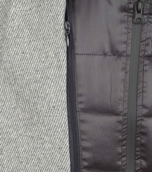 Suitable Coat Wol Twill Grijs Product / Detail