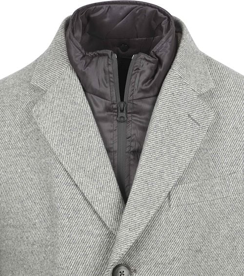 Suitable Coat Wool Twill Grey Product / Detail