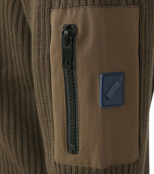 Suitable Half Zip Pullover Noord Dark Green Product / Detail