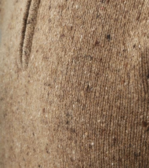 Suitable Half Zip Trui Tweed Wol Blend Beige Product / Detail
