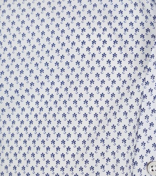 Suitable Short Sleeve Hemd Druck Blau Product / Detail