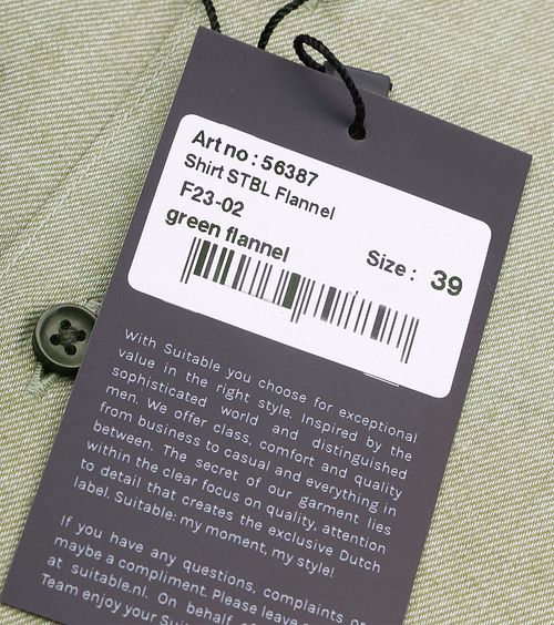 Suitable Hemd Widespread Flanel Grün Product / Detail