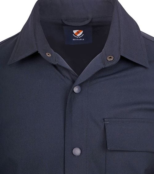 Suitable BASE Shacket Navy Product / Detail
