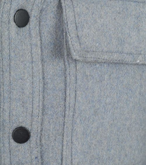 Suitable Overshirt Wool Blend Blau Product / Detail
