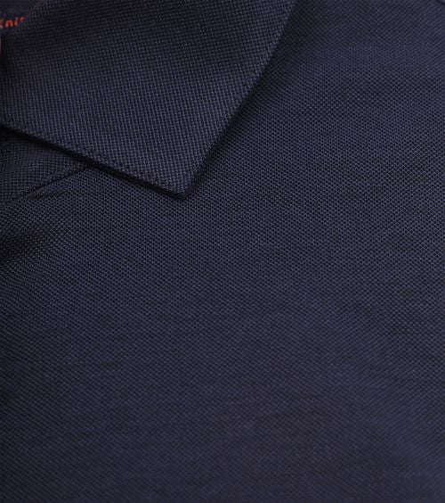 Suitable Knitted Pique Shirt Navy Product / Detail