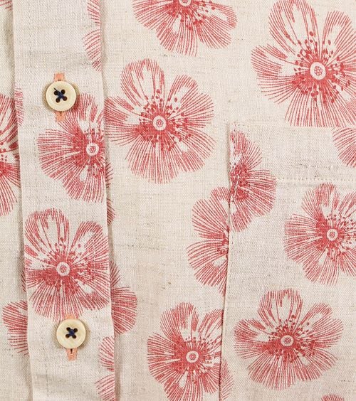 Suitable Short Sleeve Overhemd Linnen Simon Rood Product / Detail