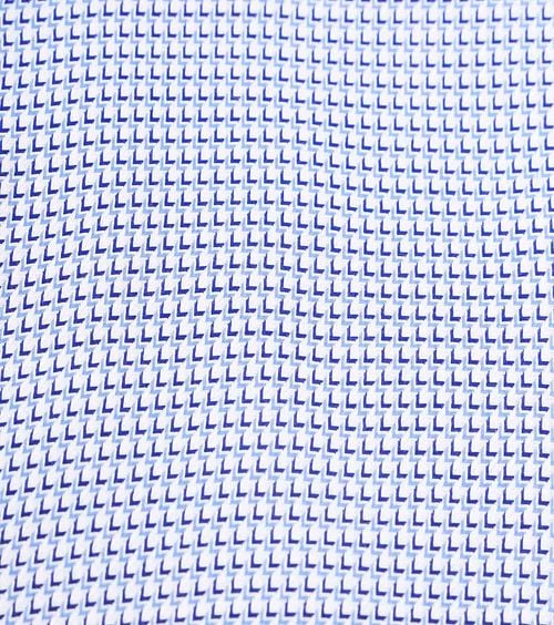 Suitable Overhemd Twill Print Blauw Product / Detail