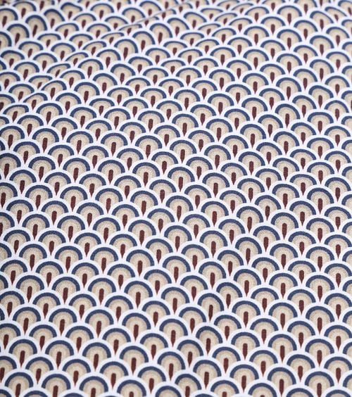 Suitable Overhemd Twill Print Beige Product / Detail