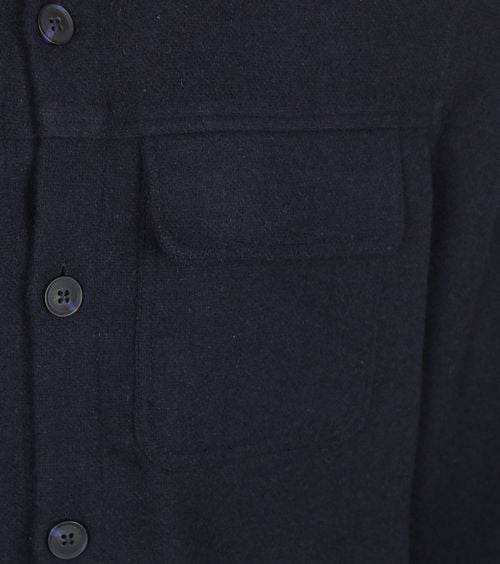 Suitable Overshirt August Wool Blend Navy Product / Detail