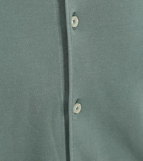 Suitable Piqué Hemd Groen Product / Detail
