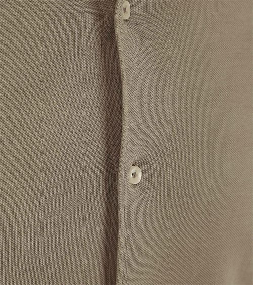 Suitable Piqué Hemd Taupe Product / Detail