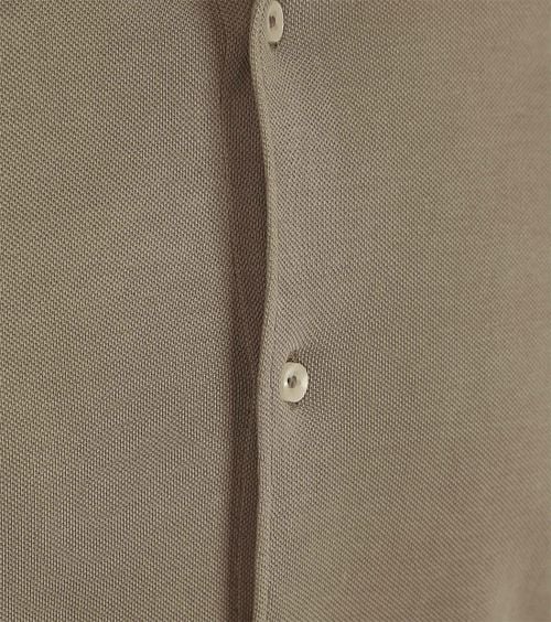 Suitable Piqué Shirt Taupe Product / Detail