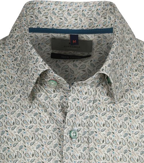 Suitable Shirt Paisley Green Product / Detail