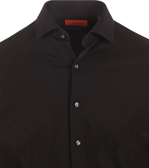 Suitable Shirt Knitted Pique Black Product / Detail