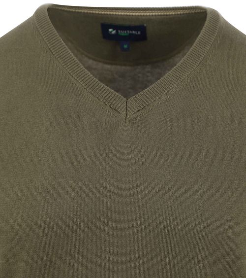 Suitable Respect Vinir Pullover Olive Green Product / Detail