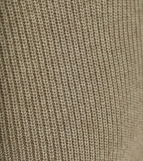 Suitable Half Zip Pullover Wool Blend Taupe Product / Detail