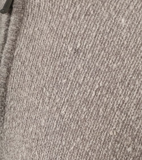 Suitable Half Zip Pullover Boiled Wool Taupe Product / Detail