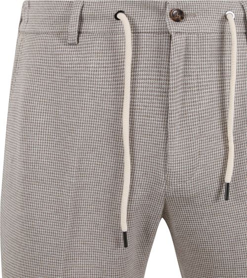 Suitable Pantalon Jersey Pied De Poule Beige Product / Detail