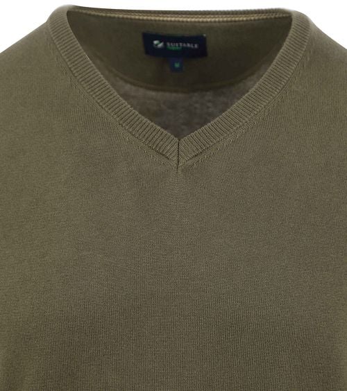 Suitable Respect Vinir Pullover Olijfgroen Product / Detail