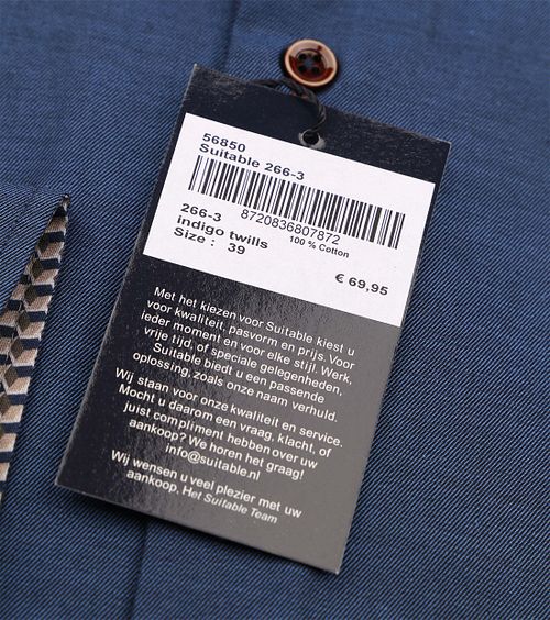 Suitable Twill Hemd Indigoblau Product / Detail