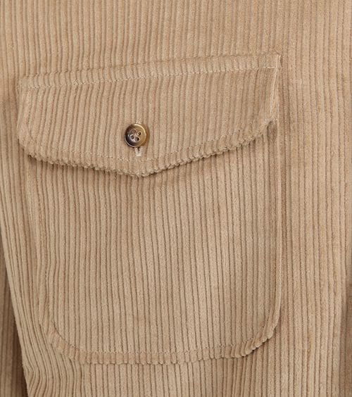 Suitable Overshirt Corduroy Kaki Product / Detail