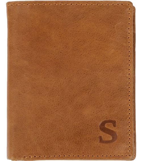 Suitable Wallet Nikkei Light Brown Leather - Skim Proof Product