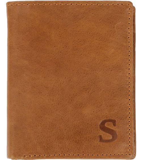 Suitable Wallet Nikkei Light Brown Leather - Skim Proof Product