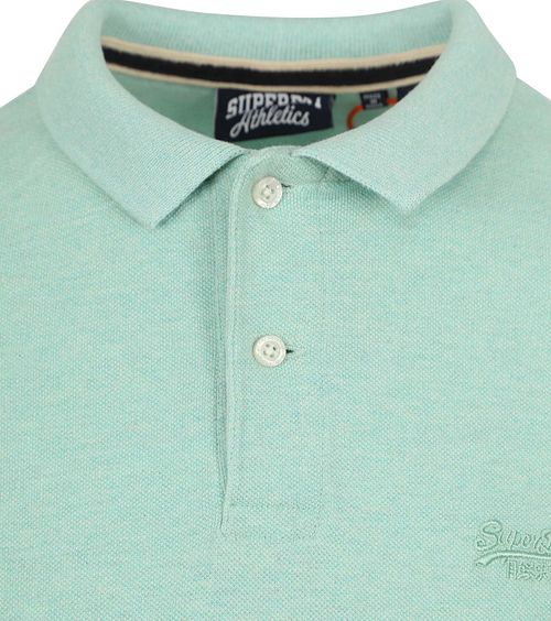Superdry Polohirt Piqué Melange Vert Clair Product / Detail