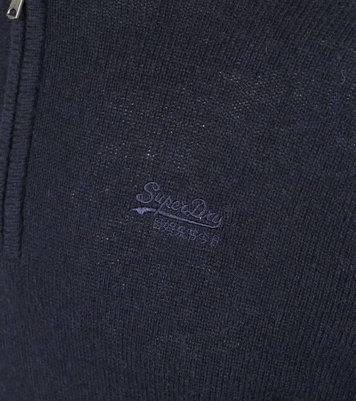 Superdry Henley Essential Half Zip Navy Product / Detail