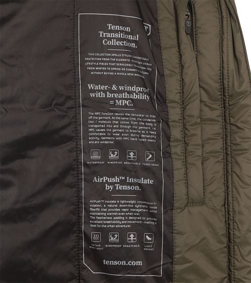 Tenson Transition Jacket Donkergroen Product / Detail