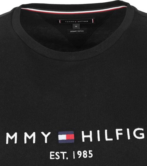 Tommy Hilfiger Logo T-shirt Zwart Product / Detail