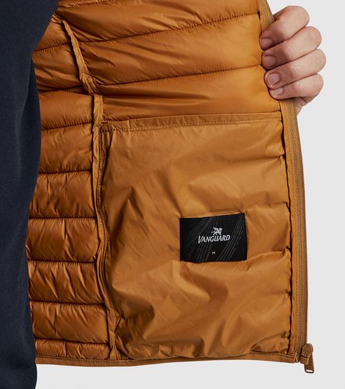 Vanguard Bodywarmer Densylon Orange Model / Detail