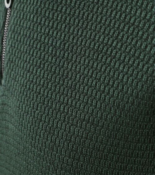 No Excess Pull Demi-Zip Mélanger Structure Vert Foncé Product / Detail