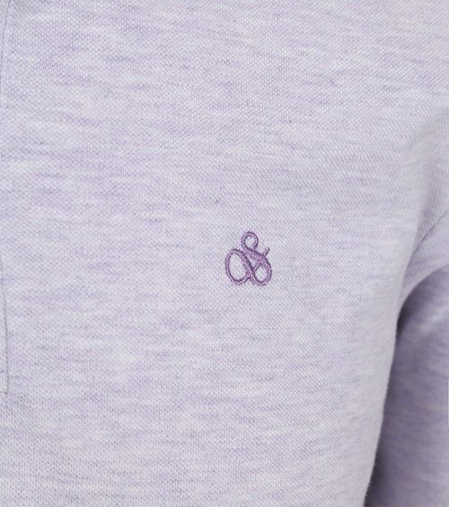 Scotch And Soda Melange Poloshirt Purple Product / Detail
