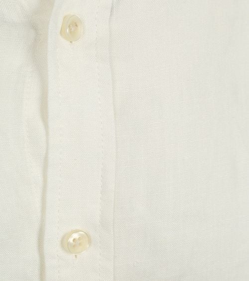 Scotch and Soda Linen Mao Shirt White Product / Detail
