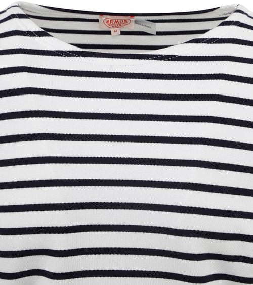 Armor-Lux Houat Sweater Stripes Black White Product / Detail