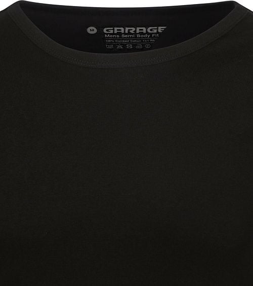 Garage Basic T-shirt Longsleeve Zwart Product / Detail