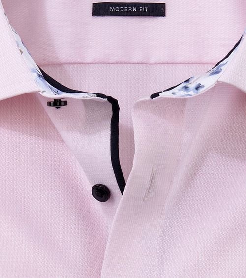 OLYMP Luxor Hemd SL7 Structure Rosa Product / Detail
