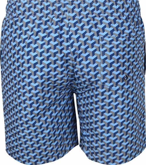 Suitable Swimshort Print Navy Product / Achterkant
