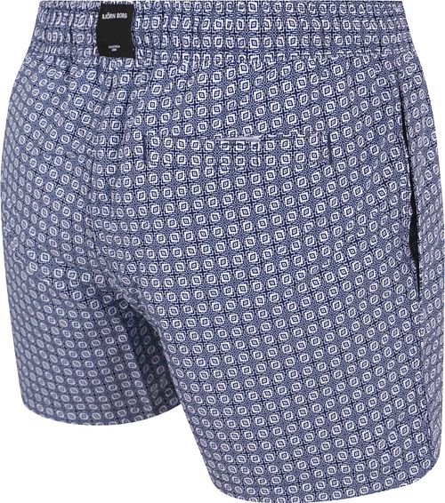 Bjorn Borg Swimshort Print Blue Product / Achterkant