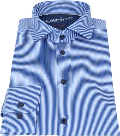Pure Functional Shirt Stripes Blue Product / Detail
