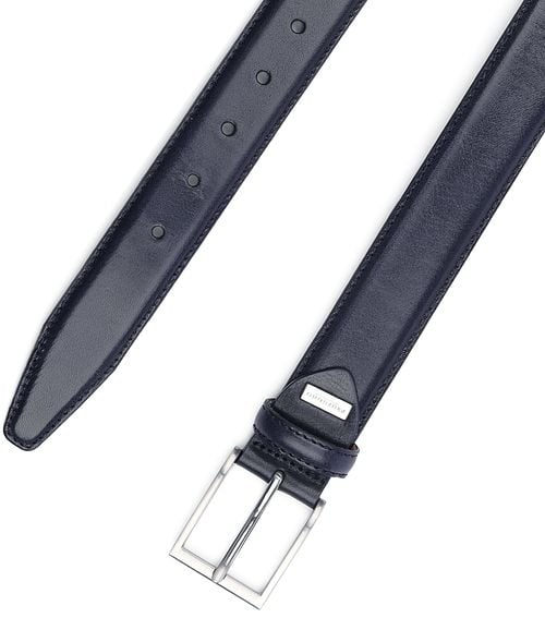 Profuomo Riem Leer Donker Blauw Product / Detail