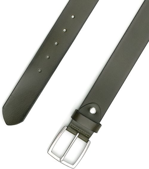 Suitable Leren Riem Groen Washed Product / Detail
