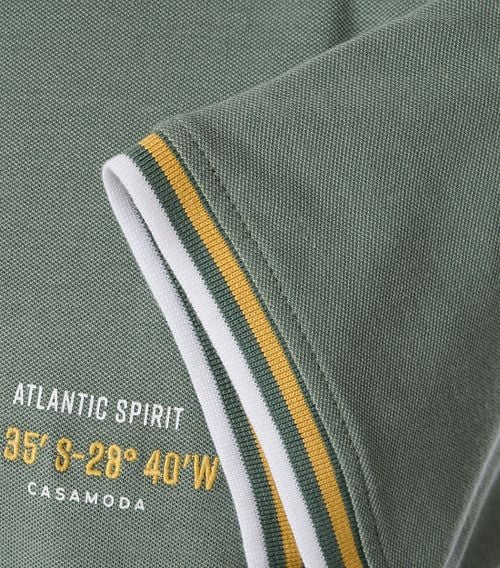Casa Moda Poloshirt Logo Groen Product / Detail