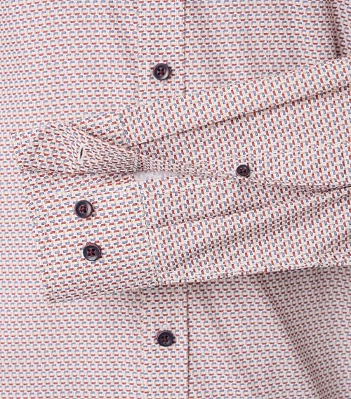 Casa Moda Overhemd Squared Circle Rood Product / Detail