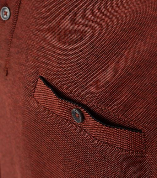 Casa Moda Poloshirt LS Dark Red Product / Detail